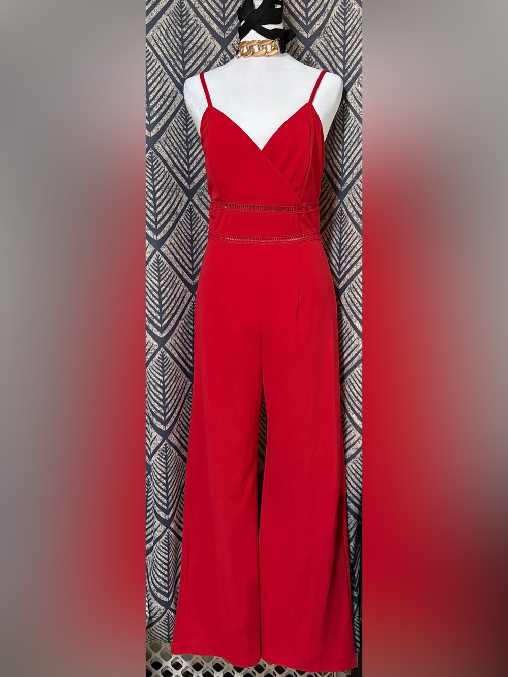 Red Jumpsuit Trixxi Wide Leg Jumpsuit with Tags NWT - Size S